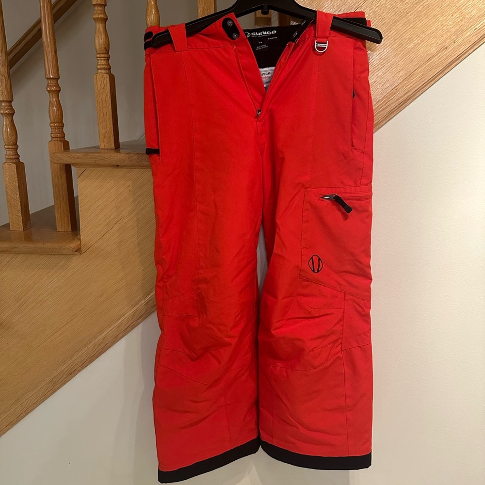 Sunice Kids Orange Snow Pants